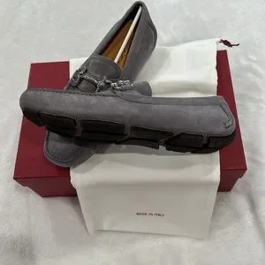 Salvatore Ferragamo Parigi ECO Ematite Calf Beige/Nero Fabric men’s size 8 ? Salvatore Ferragamo Parigi Men main image 4
